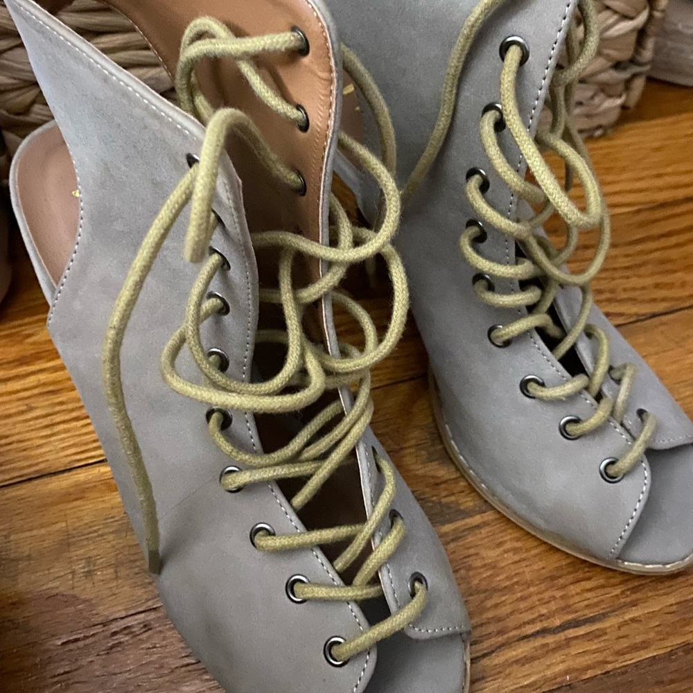 Lace up heels